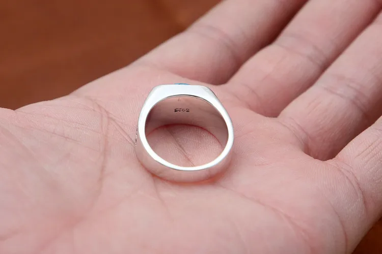 Мужское кольцо из серебра 100% пробы в индийском стиле | Украшения и аксессуары