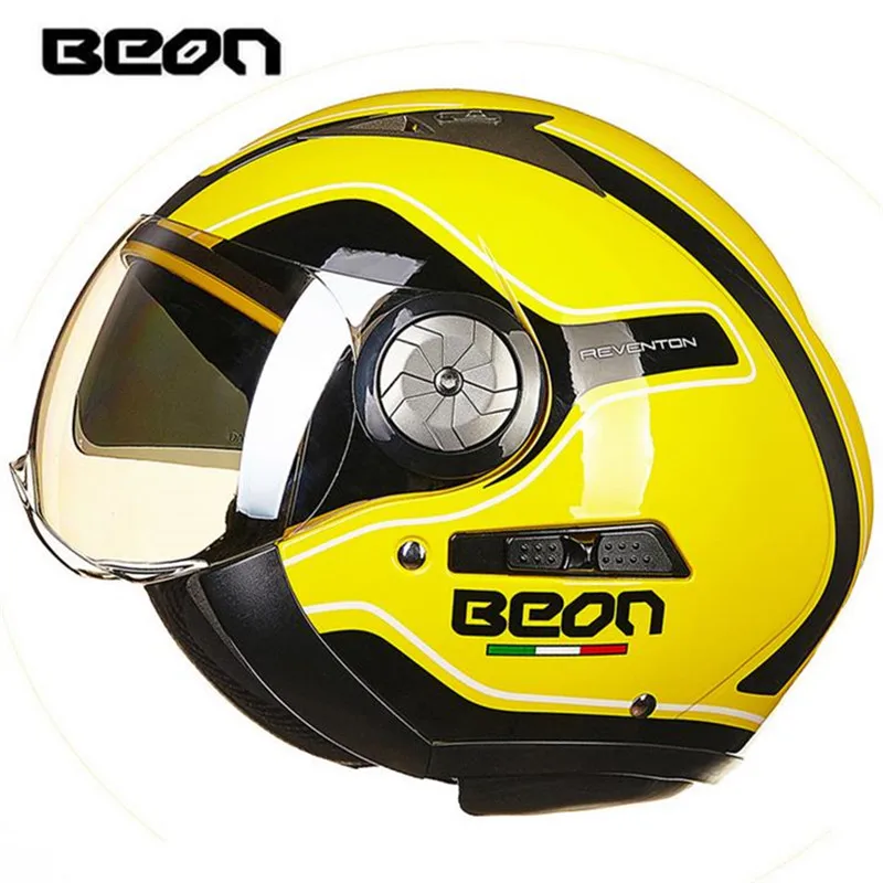 BEON модный мотоциклетный шлем Ретро Харли двойной объектив falf B 216|helmet double|harley