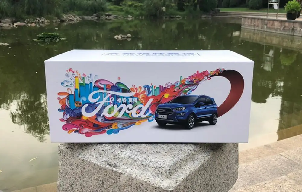 1/18 масштаб Ford Ecosport SUV Синий литой автомобиль Модель Коллекция игрушек