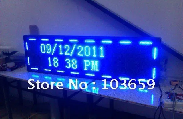 P10 синий цвет цифровой светодиодный прокрутки магазин знак/электронный