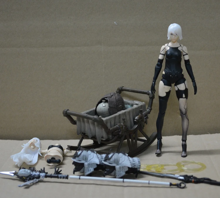Оригинальный квадратный ENIX аниме Рисунок НИР автоматов YoRHa № 2 Тип B 2B мультфильм