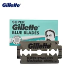 Лезвия для бритья Gillette, лезвия для бритья из нержавеющей стали с двойными лезвиями, бритва для мужчин, лезвия для бритья бороды, лезвия для Мужской бритвы 5 шт.кор.