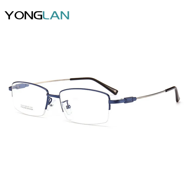 Ультралегкие оптические очки Yong Lan полуоправа без оправы оптика для близорукости
