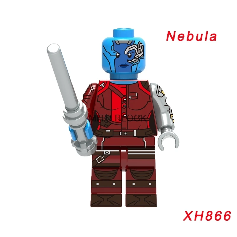 xh866 Super Heroe Star-Lord Rocket енот Капитан Marvel Железный человек видение строительный блок - Цвет: xh866