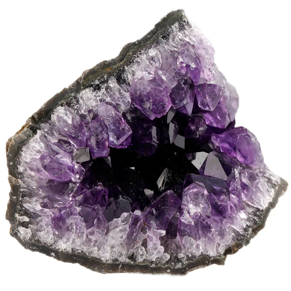 TUMBEELLUWA 1 шт. натуральный пурпурный кварц Cluster Geode Crystal лечебный метафизический