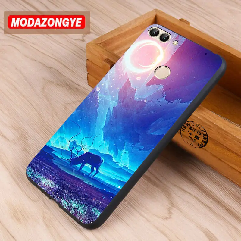 For Huawei P Smart Case Cover 5.65&quot Cartoon Soft TPU Phone PSmart Silicone |