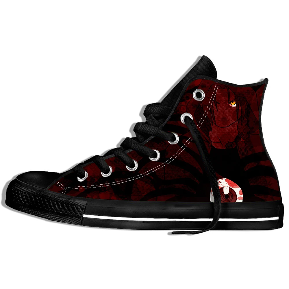 Full metal Fullmetal Alchemist Steel Edward Alphonse Shoes Cosplay Casual Men's Japanese Anime Man Women Sneakers | Обувь
