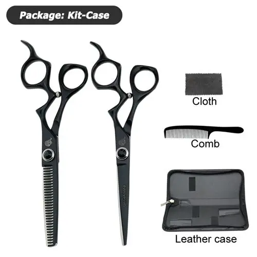 6048 Kit Case Univinlions 6 дюймов Janpan стальные профессиональные ножницы для стрижки волос Парикмахерские филировочные ножницы парикмахерские Парикмахерские ножницы набор - Цвет: 6048 Kit Case