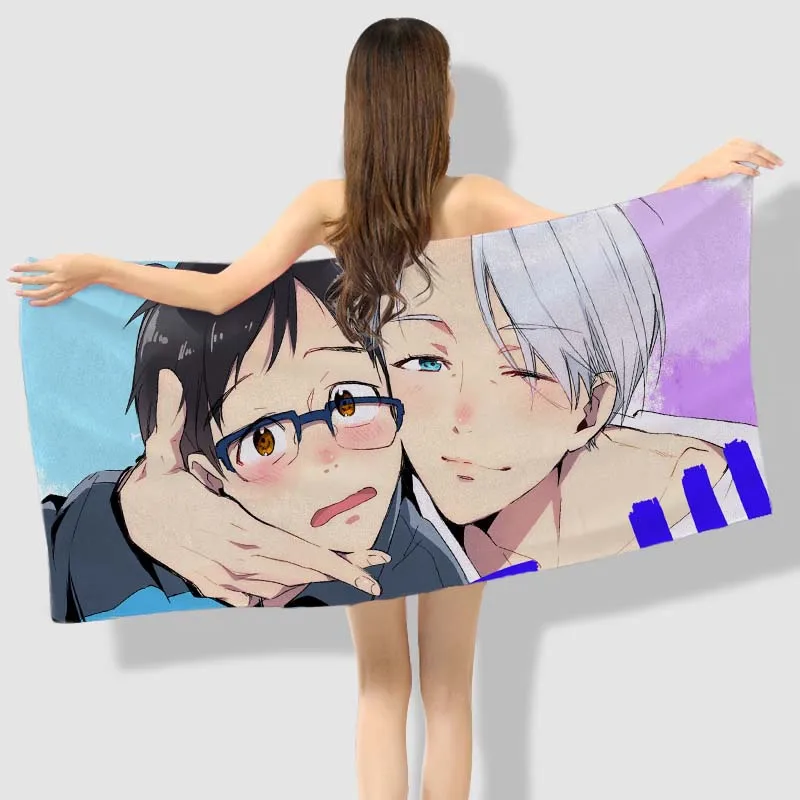 Аниме Манга Юри! On ICE Bath owels пляжное полотенце 001|towel th|anime beach towelanime towel |
