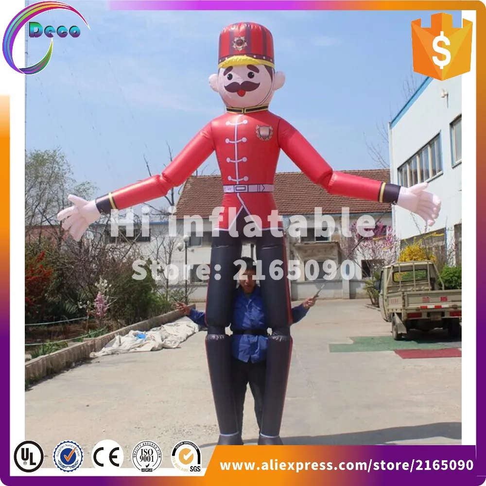 Привлекательный фестиваль событие 3 5 м надувной парад солдат костюм марионетки