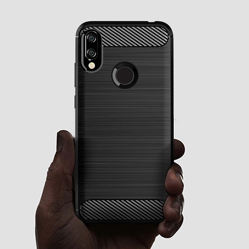 Для huawei Y6 чехол, мягкий силиконовый матовый чехол из углеродного волокна для huawei Y6 Pro Prime, прочный защитный чехол для телефона s