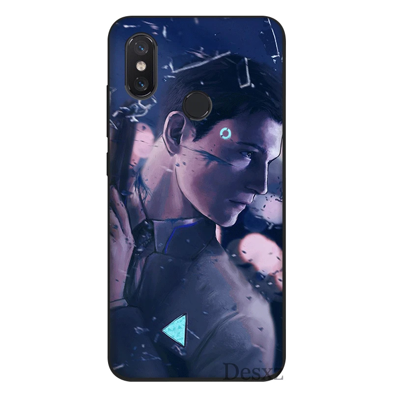 Мобильный телефон чехол для Xiaomi Mi MAX 3 6 8 A2 Lite A1 5X 6X F1 9 SE силиконовый Detroit Become Human RK800