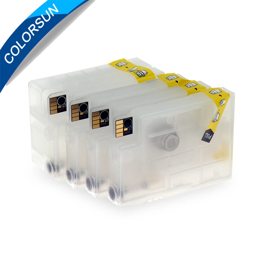 4 цветной картридж для hp 932 933 многоразовый Officejet 6100 6600 6700 7110 принтер 7610 | Компьютеры