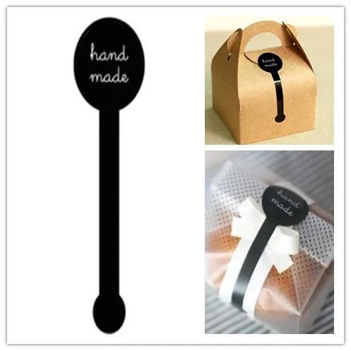 70 шт &quotручная работа&quot черные самоклеющиеся наклейки длинная наклейка для