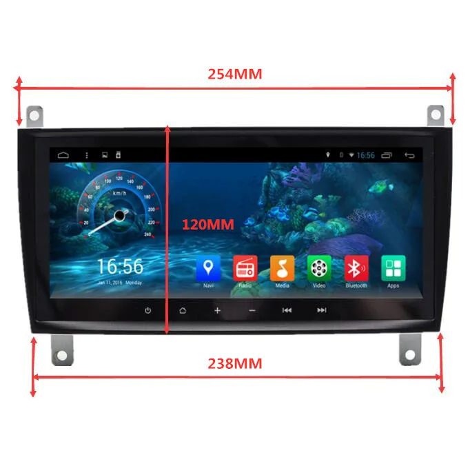 8," Android автомобильный Радио DVD gps Центральный Мультимедиа для Mercedes Benz C CLK W203 C63 AMG C180 C200 C230 C320 CLK350 CLK500 - Цвет: 254X238