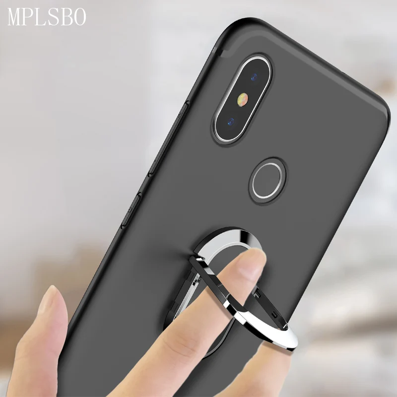 Чехол MPLSBO для xiaomi mi8 роскошный мягкий чехол из ТПУ с адсорбционным кольцом Mi 8