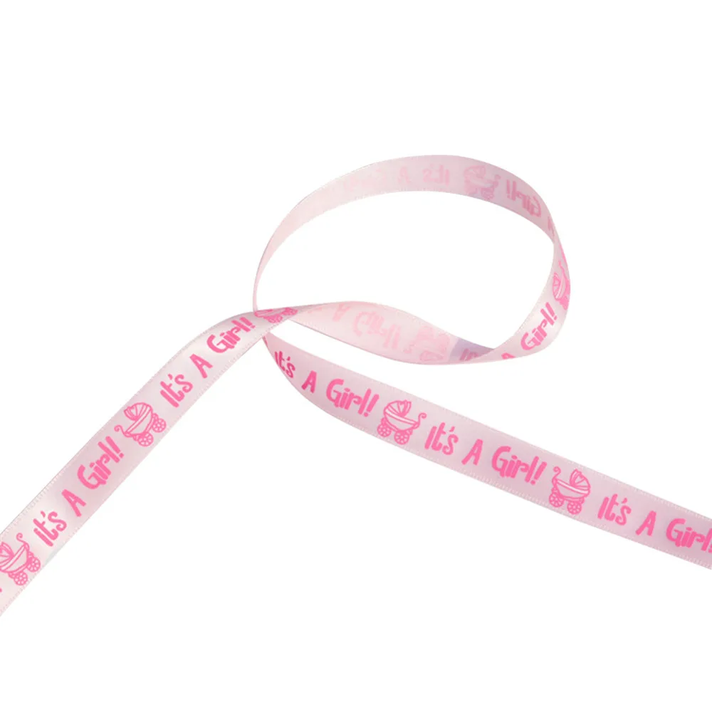 10 ярдов это мальчик девочка с принтом и лентой на крещение для душа из сатина Пол