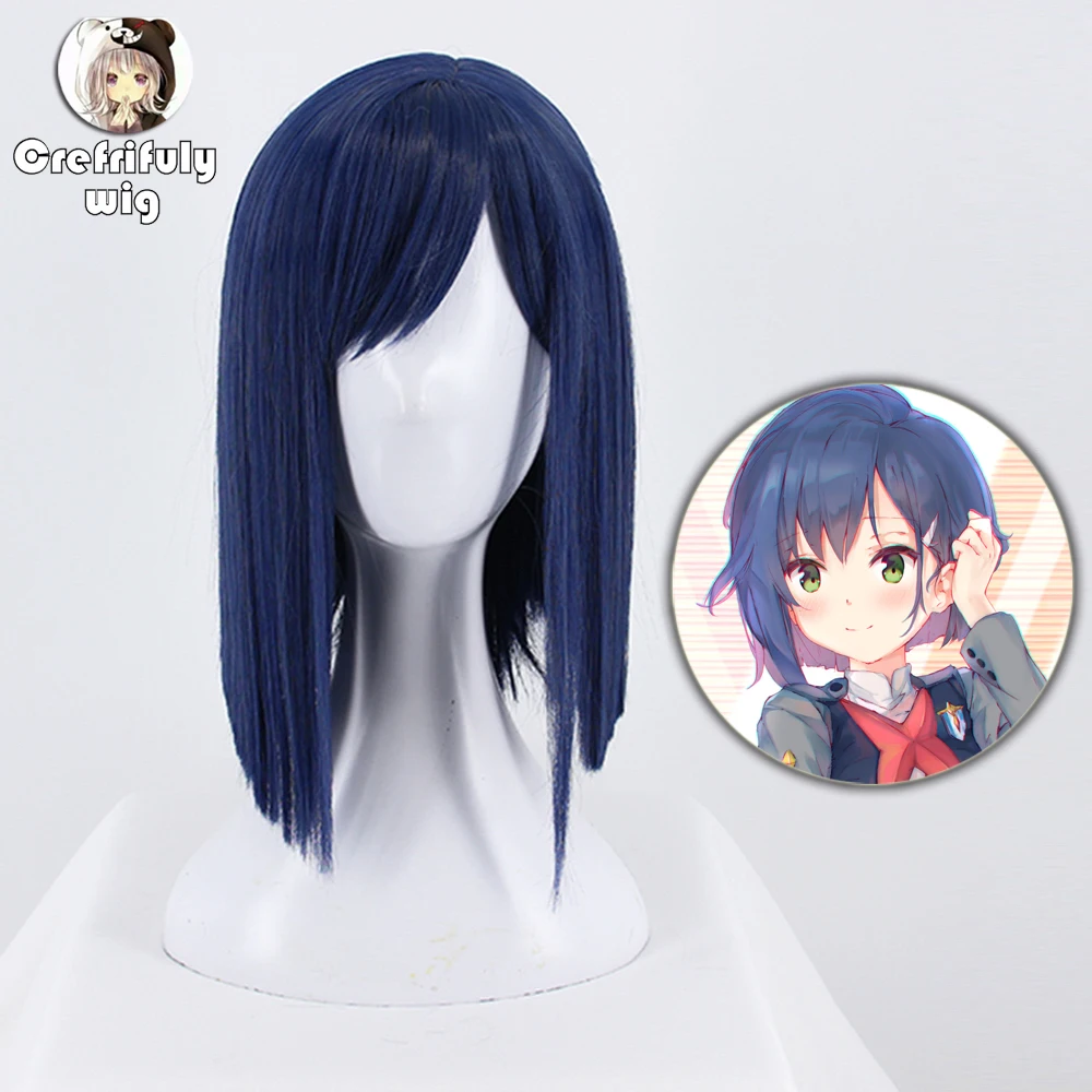 Косплей парик нулевые два ICHIGO костюм на Хэллоуин Голубой Синтетический волос
