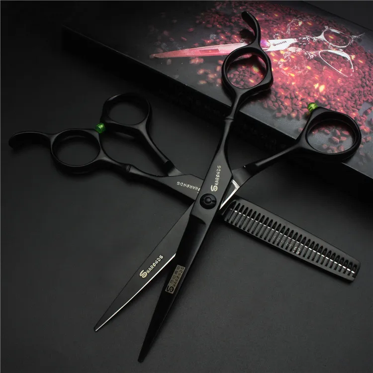 A 5.5 inch set 5,5 6 дюймовые ножницы из нержавеющей стали для домашних животных и собак, ножницы для резки, филировочные ножницы, острые ножницы для стрижки кошек, парикмахерские режущие инструменты, набор - Цвет: A 5.5 inch set