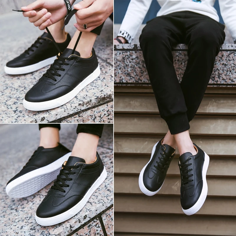 Четыре белые туфли 2018 новые универсальные повседневные мужские дышащие|breathable