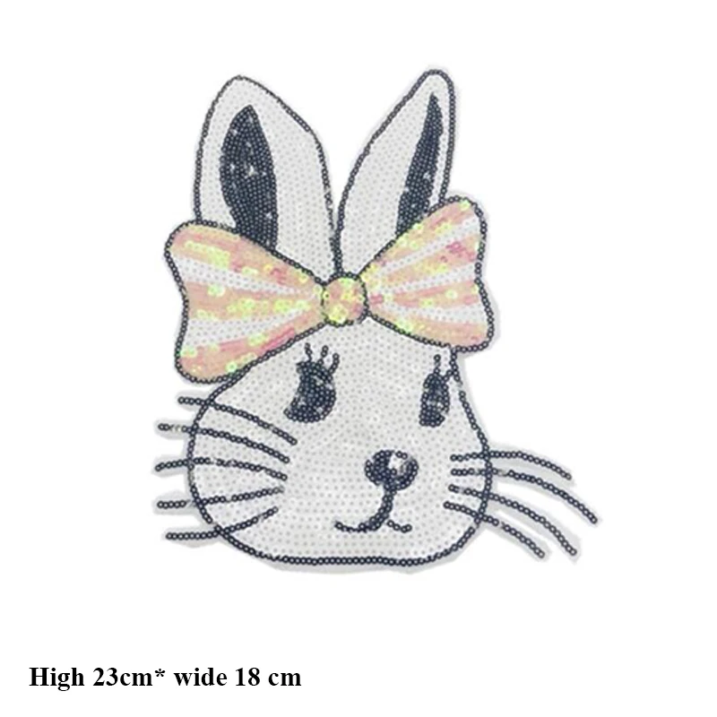 1 шт. наклейки кроликов нашивки для одежды значки самодельные вещи футболок
