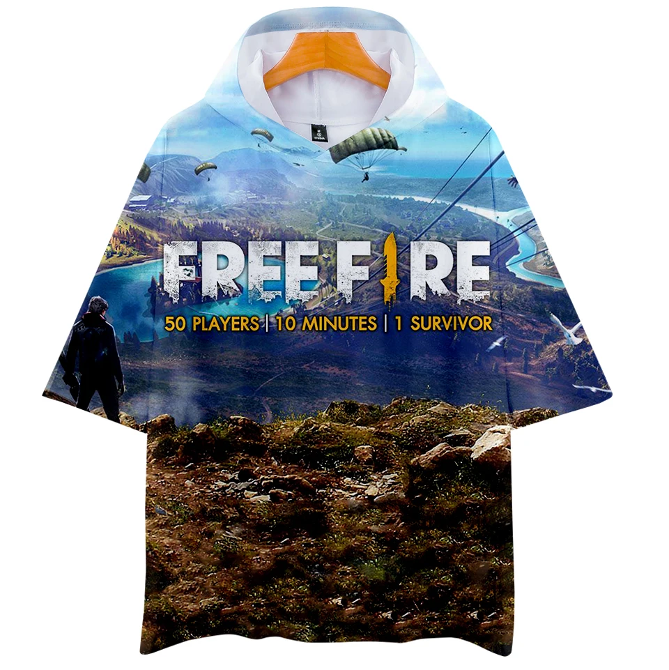 Футболка бейсбольная FREE FIRE Pop женская модная короткая тенниска в стиле хип хоп