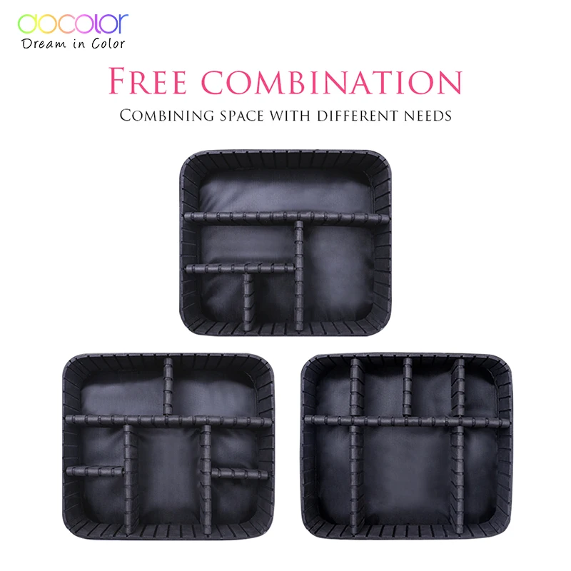 Docolor косметичка для путешествий, комбинированная косметичка, Большая вместительная косметичка, только косметичка без инструментов