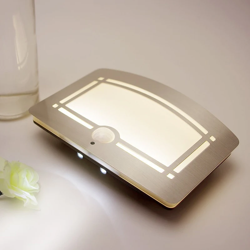 Бесплатная доставка светодиодный индукционный светильник с питанием от датчика