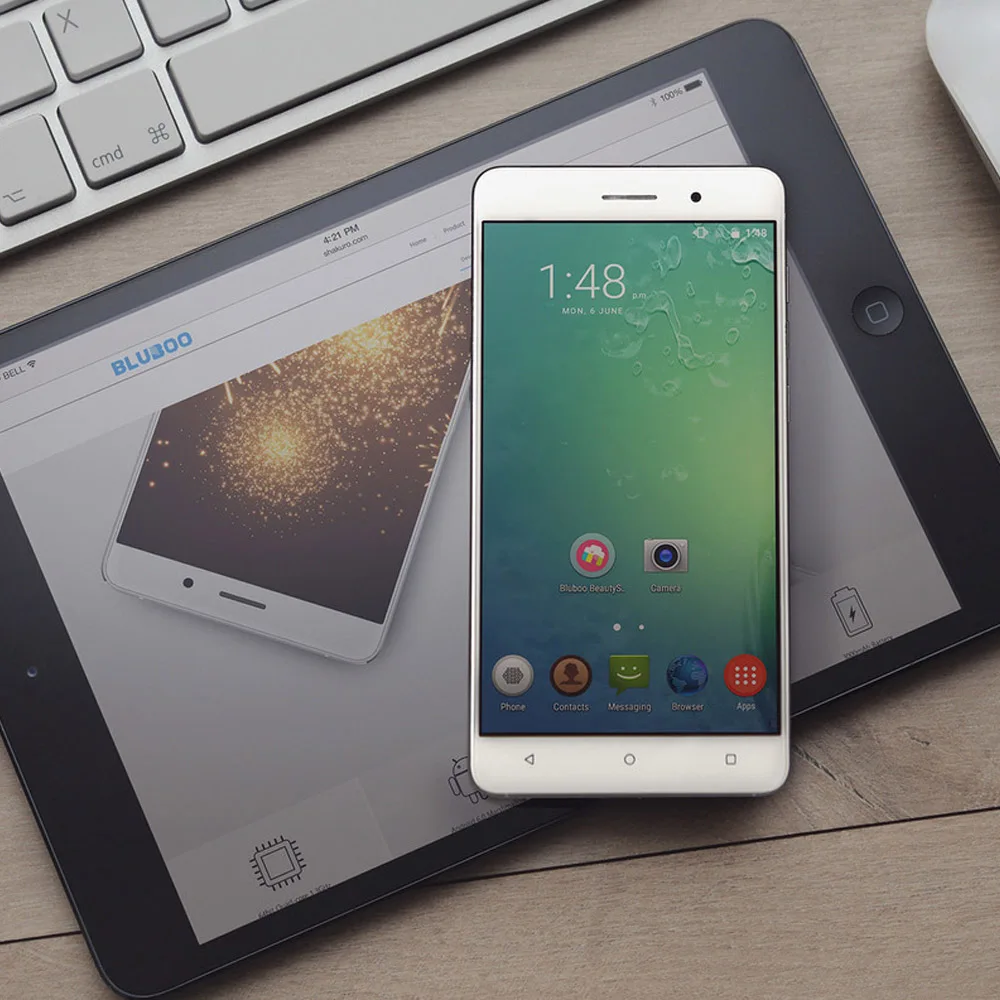 Bluboo Майя смартфон 3G 5 &quotAndroid 6 0 MTK6580 4 ядра 3000 мАч 2 ГБ + 16 13.0MP 8.0MP двойной камеры Dual SIM