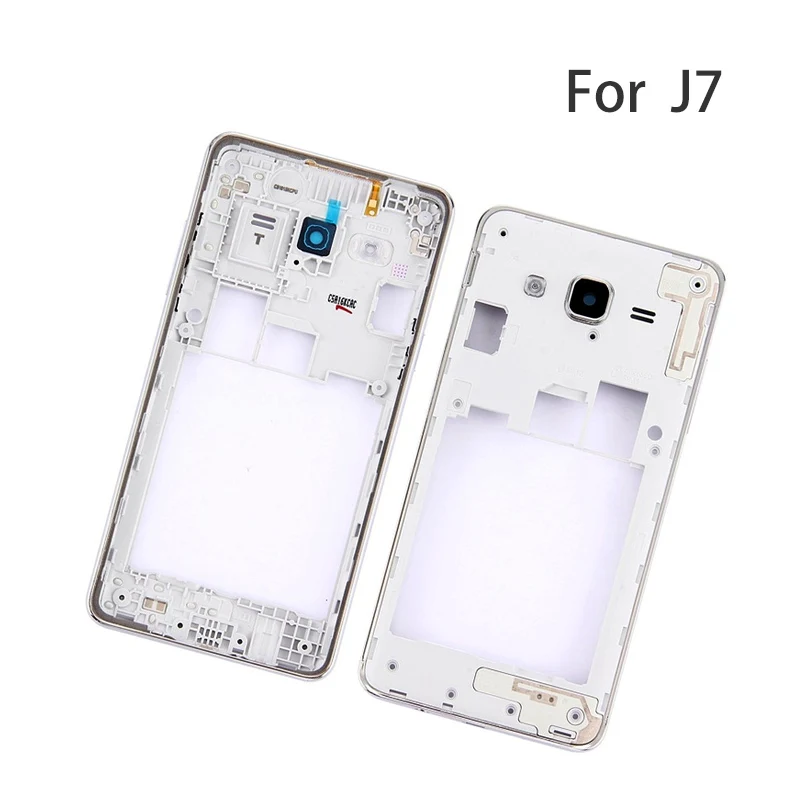 10 шт./лот для Samsung Galaxy J5 J7 J500 J500F J700 J700F среднюю панель с рамкой вокруг экрана Корпус крышка отсека с объектив камеры
