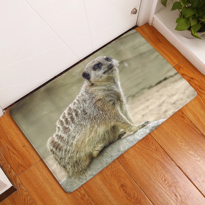 2017 новые ковры с принтом маленьких животных Нескользящие кухонные коврики для