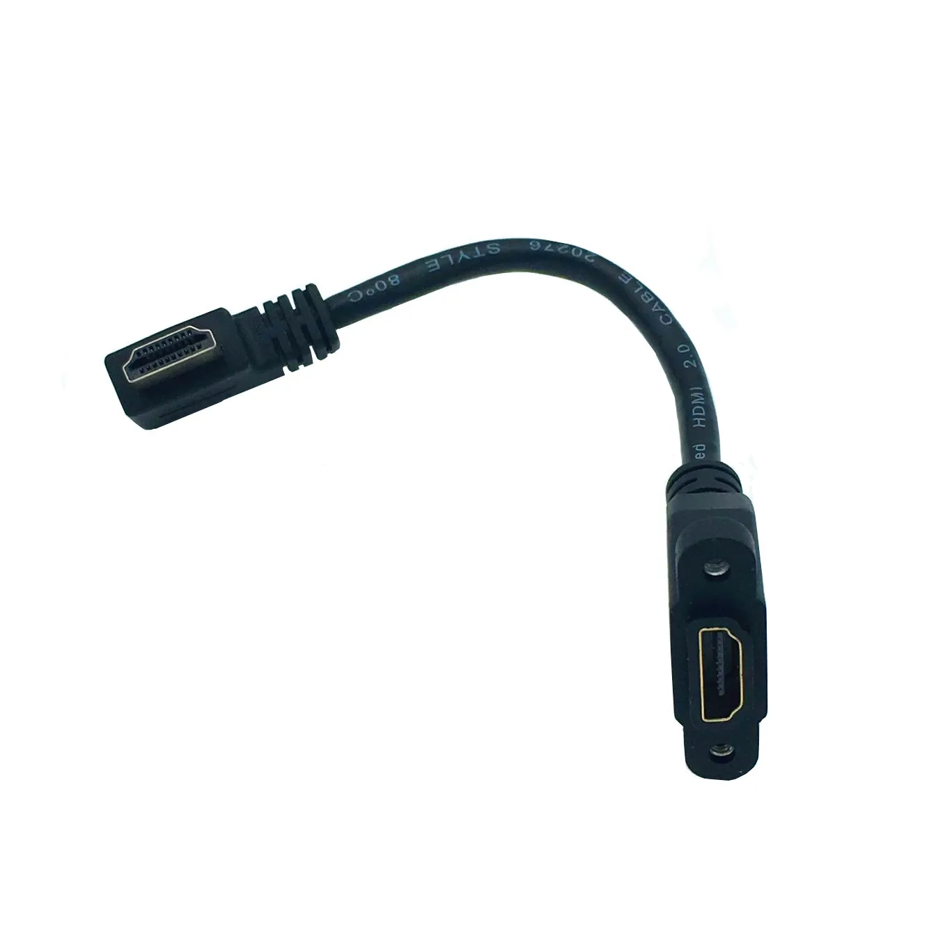Кабель HDMI 4K * 2k 2 0 В 60 Гц с левым углом штырь-гнездо 15 м | Компьютеры и офис