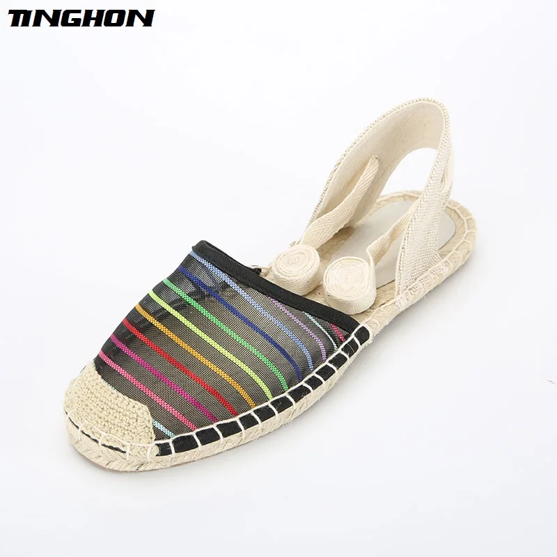 New Summer Women Espadrilles Ankle Strap Platform Sandals Lace Flower up Flat 35-43 | Обувь