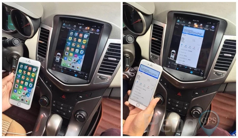 Tesla стиль Android автомобильное радио gps-навигация, dvd-плеер для Chevrolet Cruze 2009-2013 ips экран 2 Din поддерживает CarPlay OBD wifi