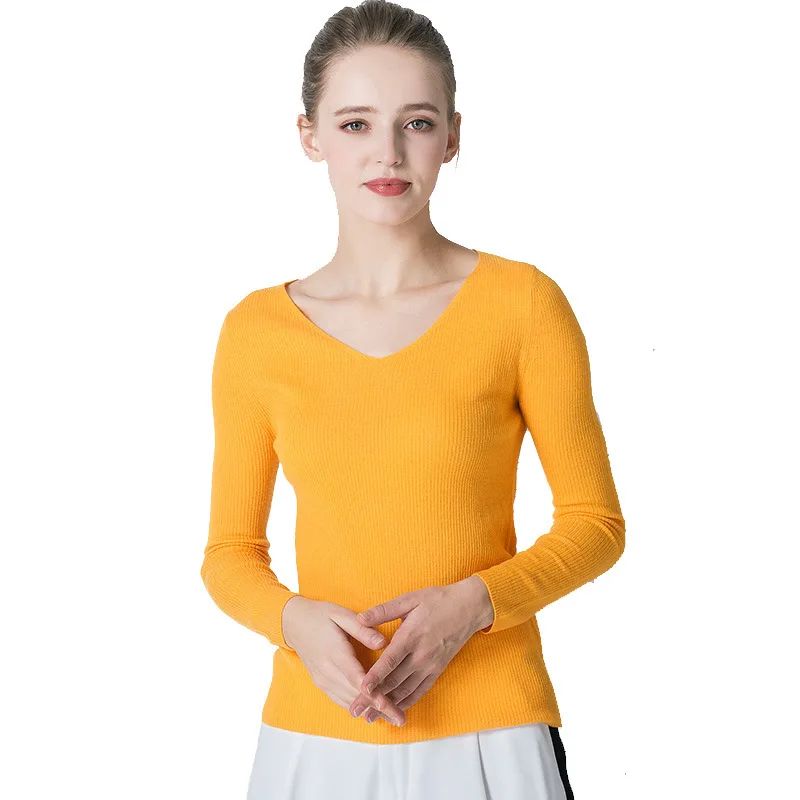 

white sweaters women turtleneck fem me jumper Korean style pullover 2019 autumn winter clothes knitted top plus size v neck
