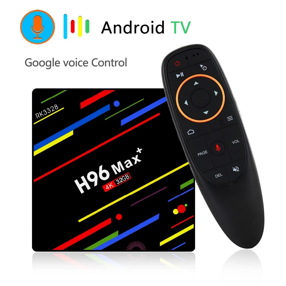 caja de tv inteligente Android 8,1 4 Гб 32 Гб Rockchip RK3328 1080 p H.265 4 K de Netflix, Youtube WiFi android tv Set Top