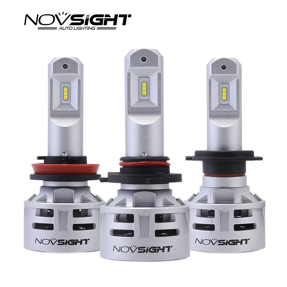 Novsight Новый стиль H4 H7 супер светодиодный лампы для автомобильных фар 60 Вт 10000lm 6500 К