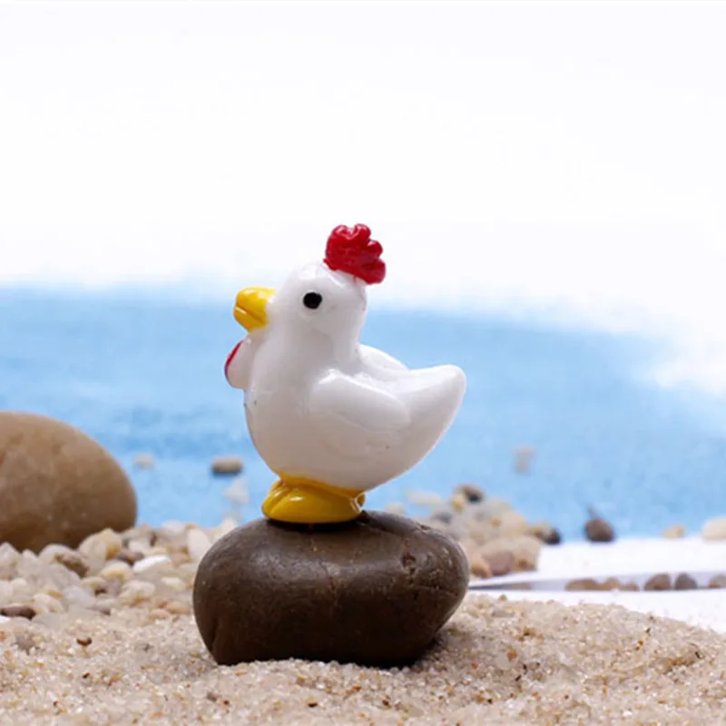 Курица петушок миниатюрная курица сказочный сад домашнее украшение для дома