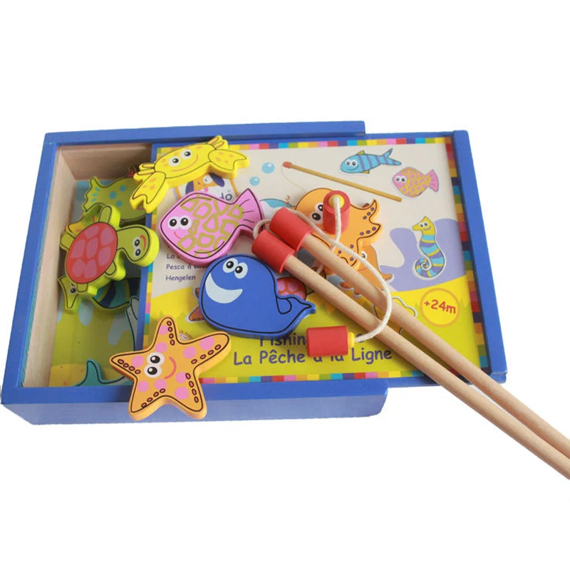 32 шт. Детские деревянные игрушки для рыбалки | Игрушки и хобби