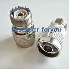 N штекер на UHF SO-239 SO239 гнездовой разъем Coax прямой RF адаптер соединитель