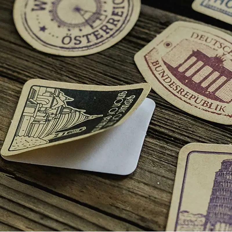 46 шт./кор. путешествия деко штамп для ежедневника Мини винтажные бумажные