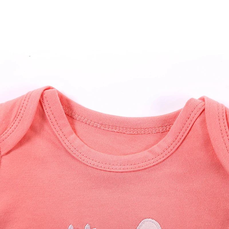 2017 хлопковый комбинезон с короткими рукавами для маленьких мальчиков и девочек 3