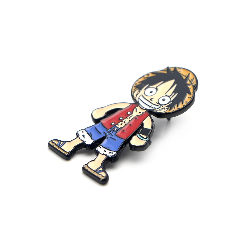 DMLSKY одна деталь Обезьяна D. Luffy брошь мультфильм эмалированные булавки для рюкзаки для женщин и мужчин булавки личности Дети Pin Шарм ювелирные изделия M3310