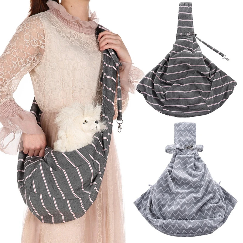 Двусторонняя сумка переноска для маленьких собак и кошек тоут путешествий