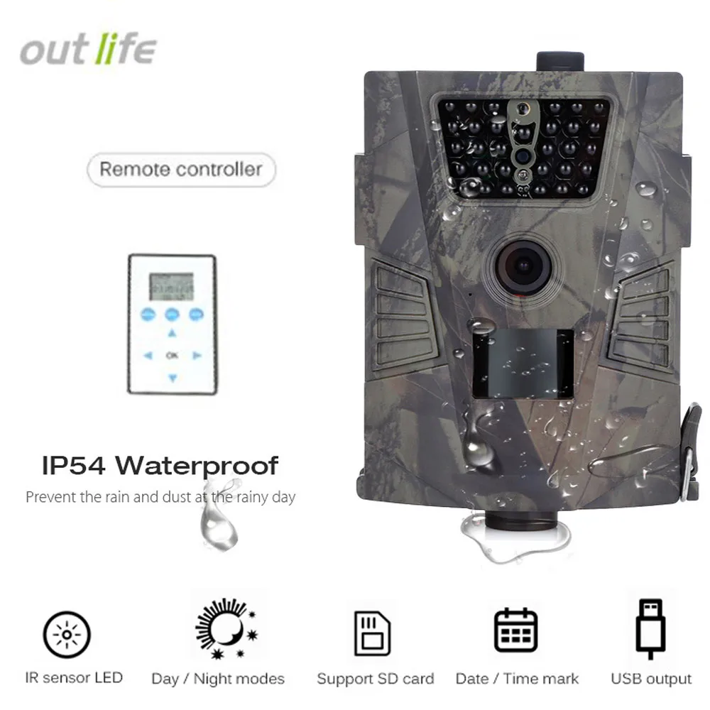 Outlife HT 001 охотничья камера TTL цифровая Trail Камера GPRS IP54 HD PIR сенсор ночная версия 90