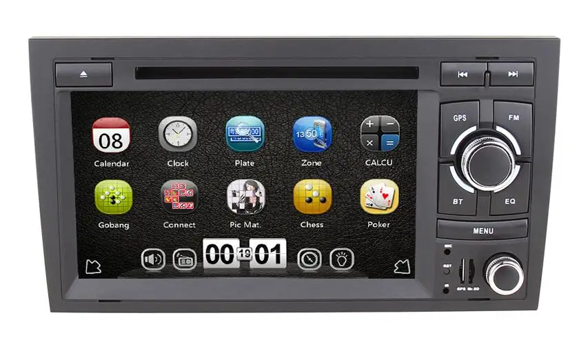 7 дюймовый автомобильный DVD плеер 2 Din для AUDI A4 2002 2008 с GPS навигацией стерео радио RDS