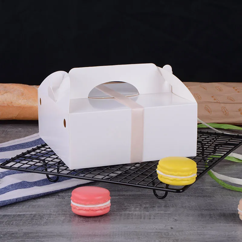 10pcs/lot Cake Box for 6 Inch Cake/Dessert solid Gift For Wedding Favors Christmas Party Paperboard Boxes Blank Storage Bags | Дом и сад