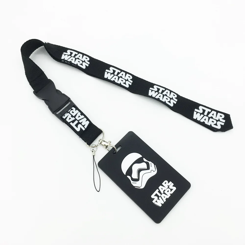 Мягкие держатели для карт в Звездных войнах Glu банковские карты шейные ремни