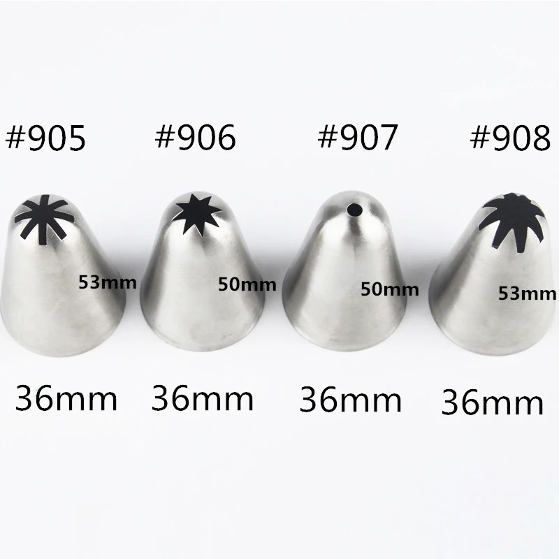 Новинка 4 шт. набор наконечников для кексов металлическое обледенение