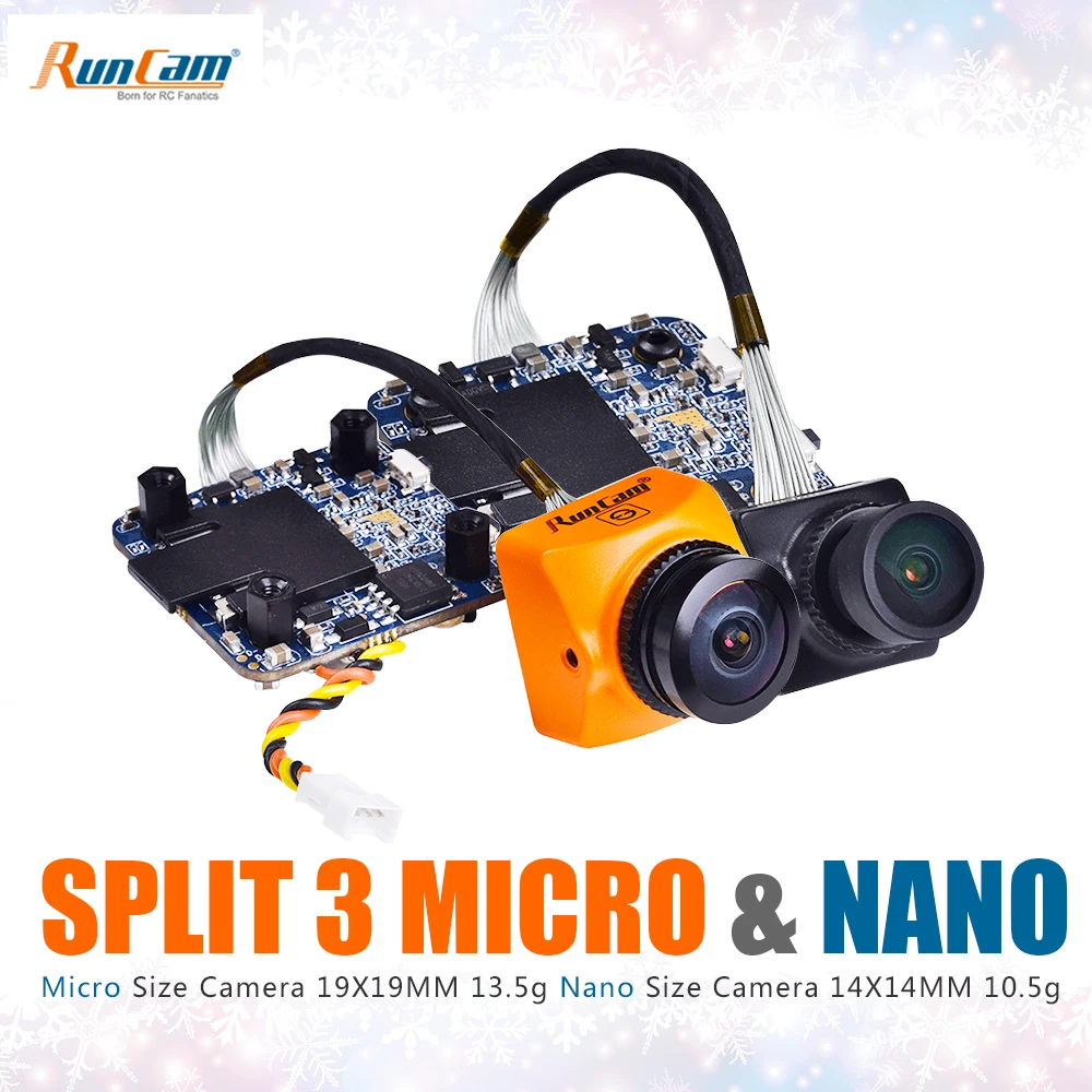 RunCam split 3 Micro & Nano DC5 20V 1080 P/60fps HD запись и WDR FPV камера PAL/NTSC переключаемая 40 мс низкая